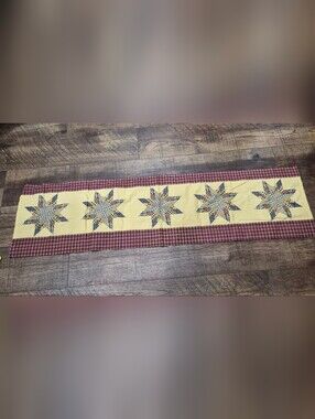 Americana Cottagecore Country Decor Table Runner Curtain 60 X 16